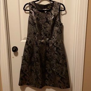BNWT Shelby Nites Silver & Black Cocktail Dress
